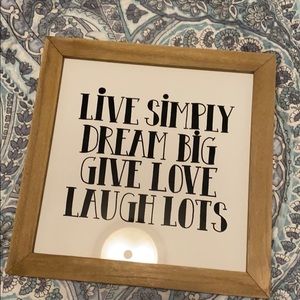 “Live Simply” Wall Hanging